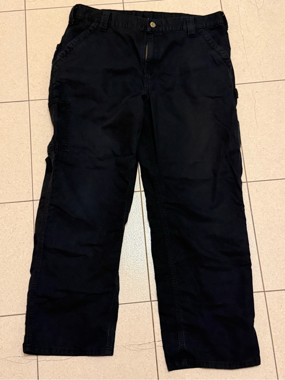 Carhartt Loose Fit Utility Work Pant-Black-Waist 38
